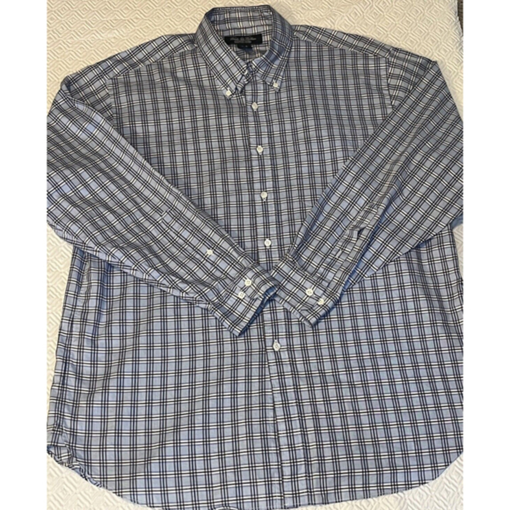BROOKS‎ BROTHERS Country Club Men’s Plaid XL Regular Fit Button Down Long Sleeve